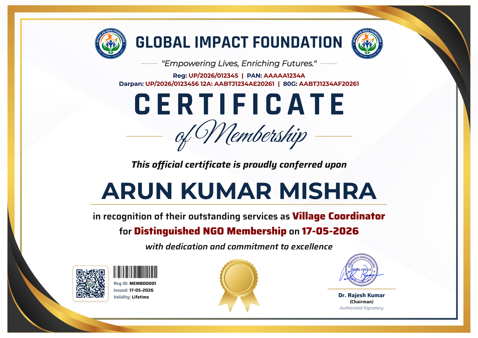 Membership Certificate
