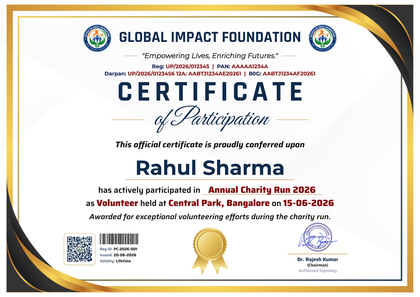 Participation Certificate